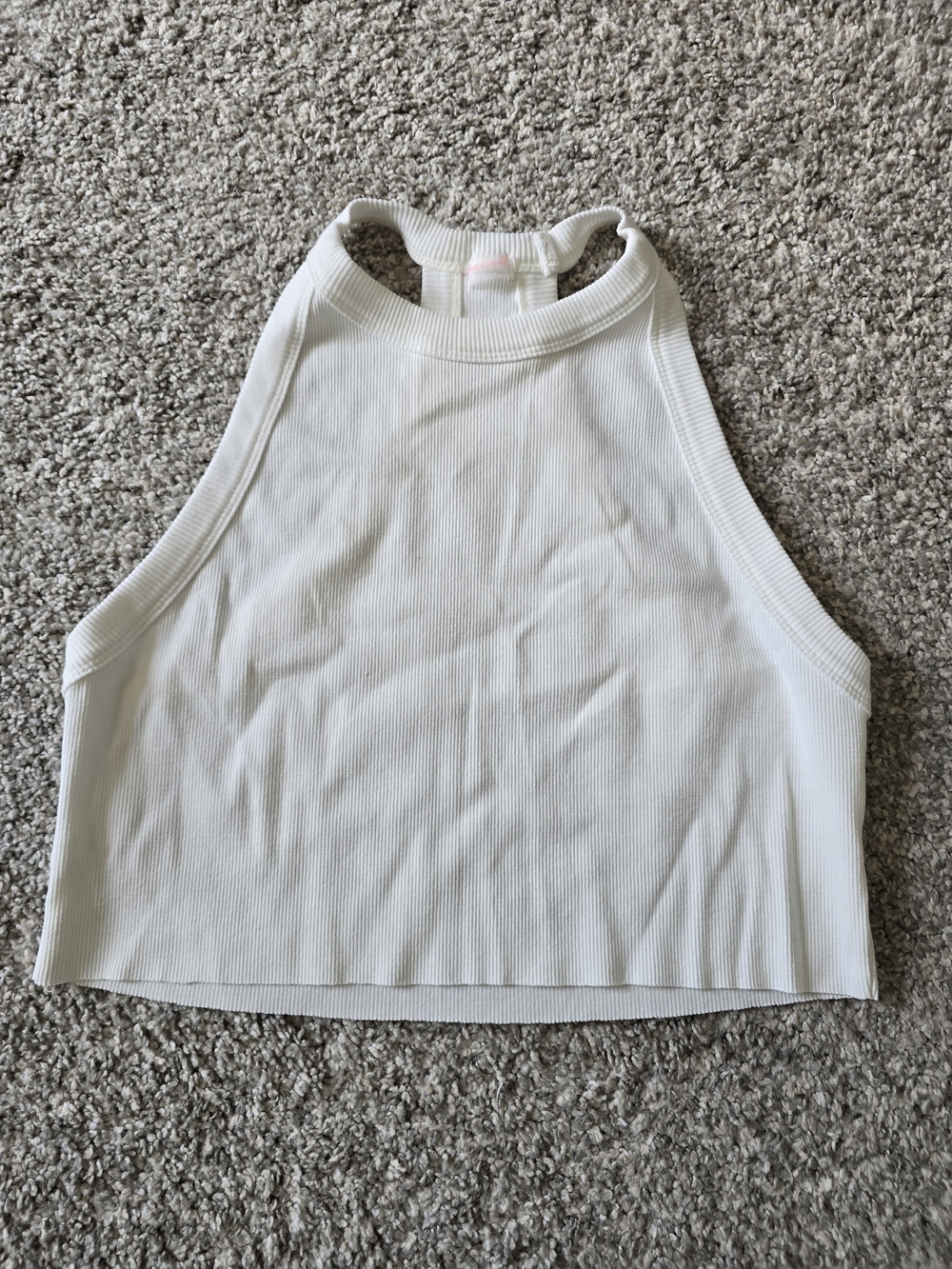 FP Movement - Women’s White Ribbed Halter Crop Top